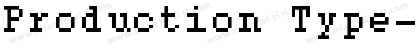 Production Type字体转换